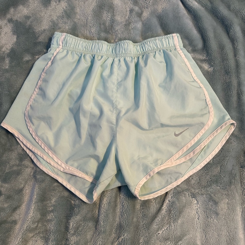 Blue and White Nike Running Shorts